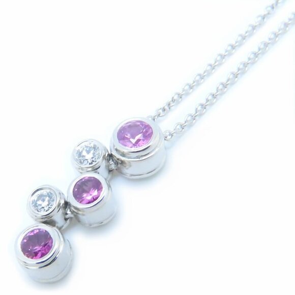 TIFFANY & CO. Platinum Diamond Necklace - Picture 1 of 8